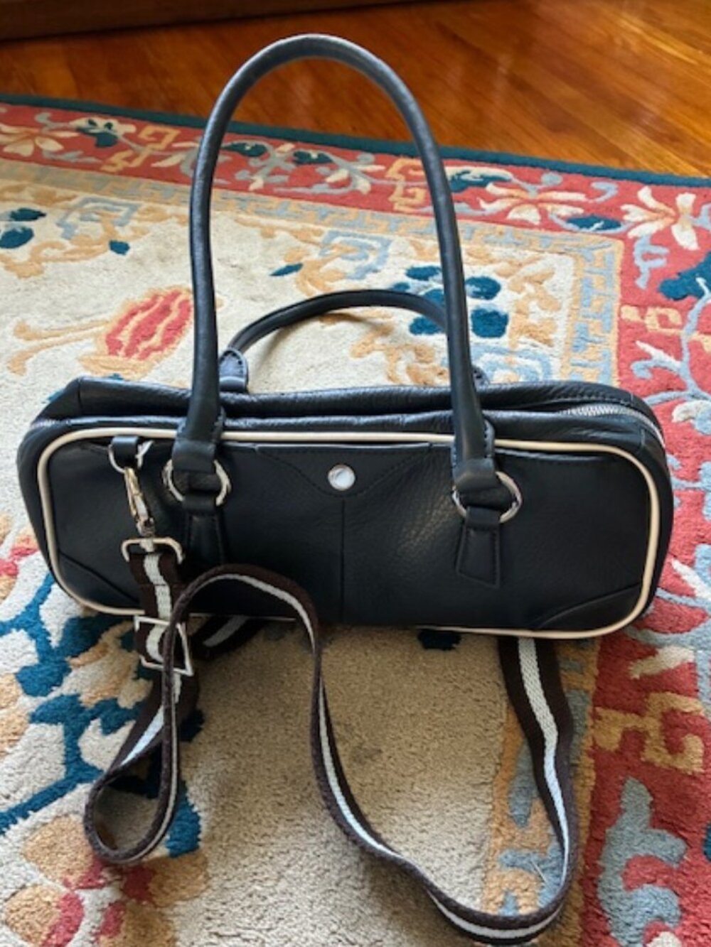 Hammitt Meredith Small Nautical Navy/Silver